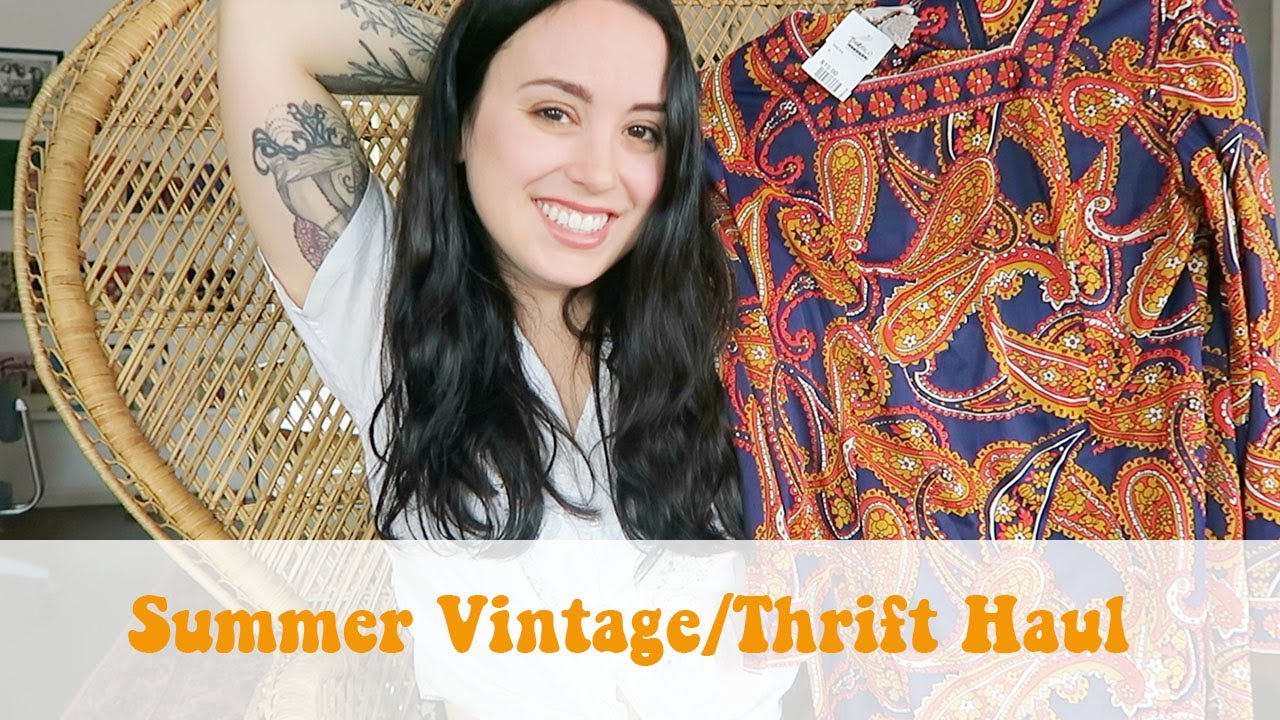 Summer Vintage/Thrift Haul | Emily Vallely
