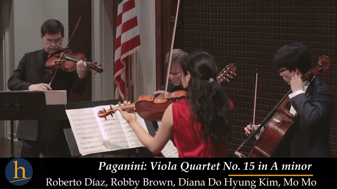 Paganini: Viola Quartet No. 15 in A minor | Roberto  Díaz viola