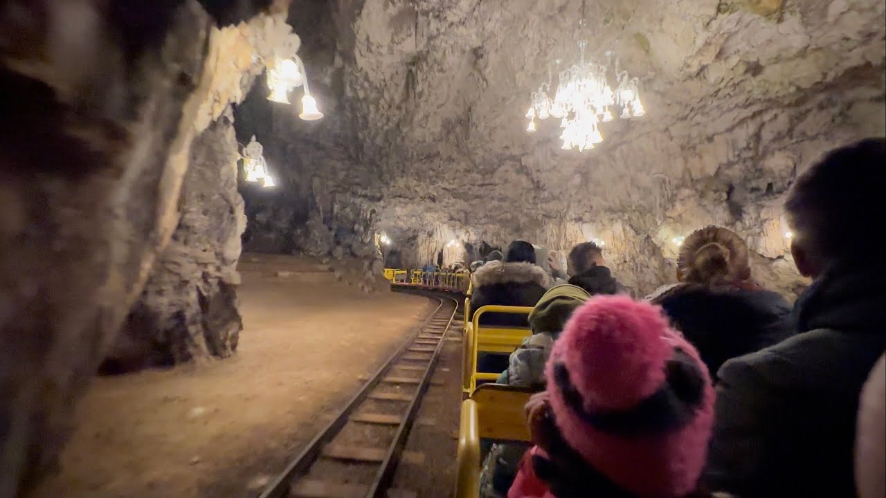 Riding Deep Underground: Narrow Gauge Train Journey Inside Postojna Cave | 4K UHD