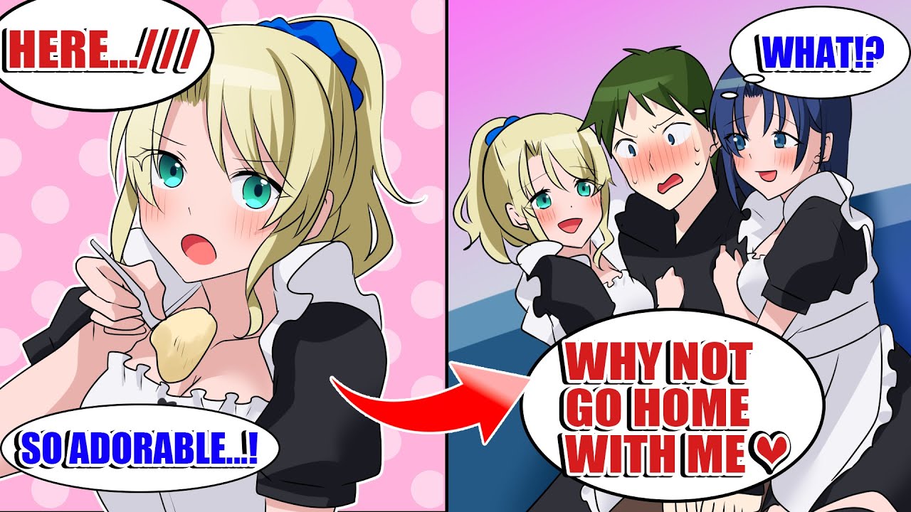 【Manga】When I Go To A Maid Café, The Yandere Clerks Tried To Take Me Home【RomCom】