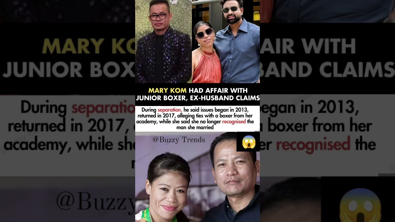 Mary Kom Had An Affair With Her Junior Boxer Claims Her Ex-Husband#marykom#news