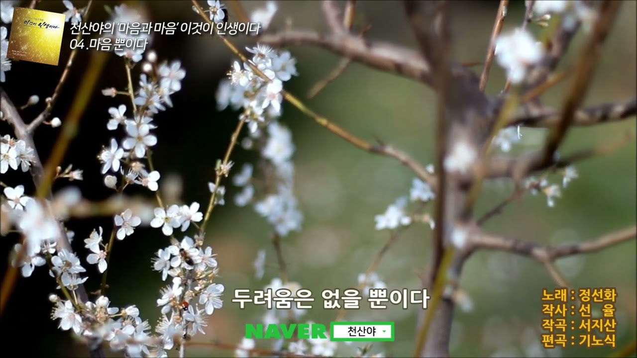 #04마음뿐이다 #이것이인생이다 #천산야의마음