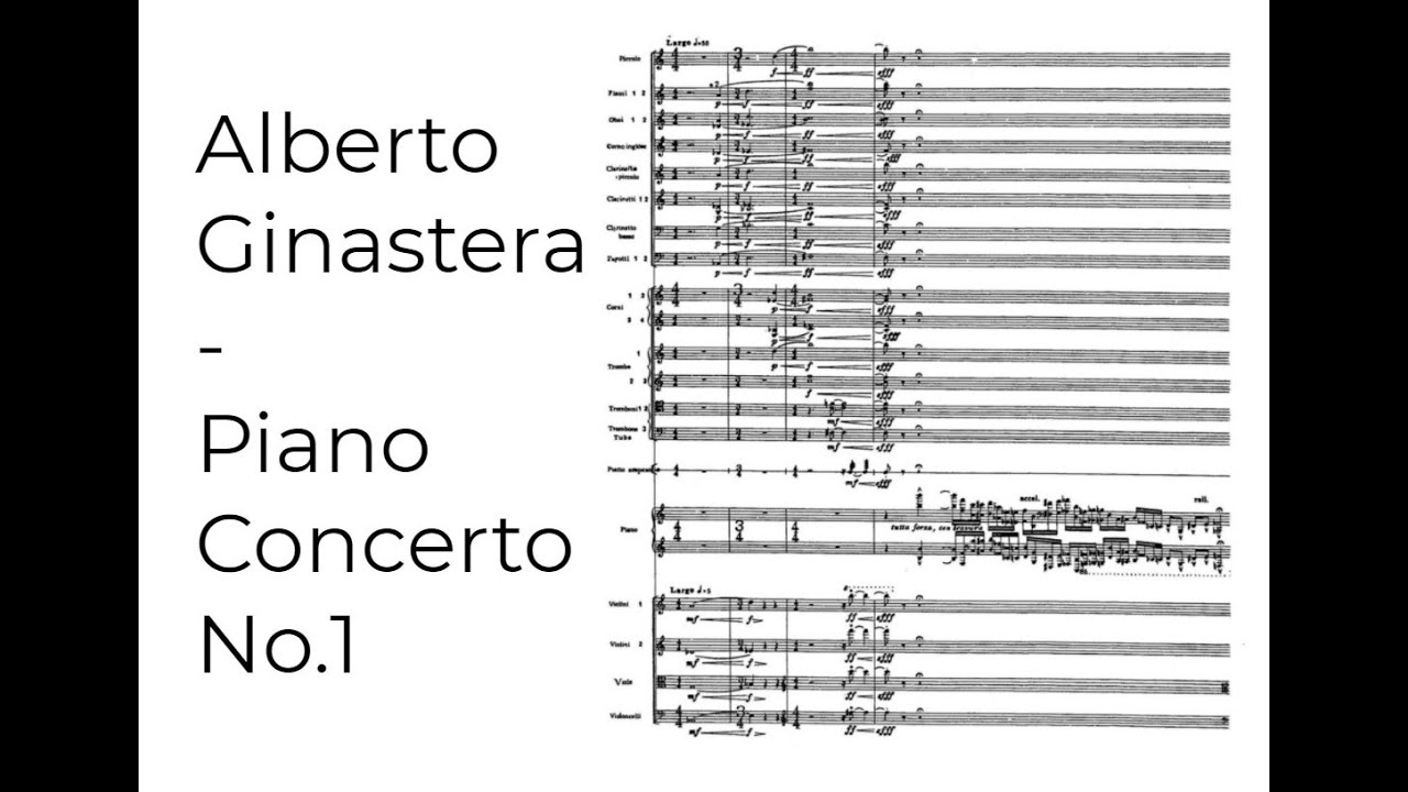 Alberto Ginastera - Piano Concerto No.1 (Full Score)