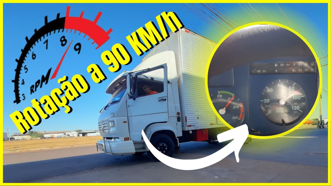 ROTA&Ccedil;&Atilde;O A 90 KM / h | CAMINHAO VOLKSWAGEN 8 150 ano 2001