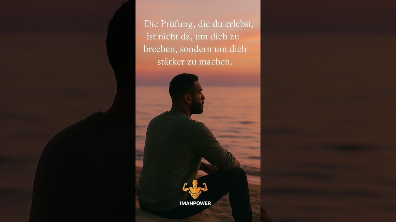 Deine Prüfung ist nicht da, um dich zu brechen sondern um dich zu stärken. #sabr #iman #prüfungen#
