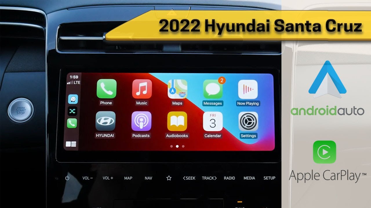 Мультимедийный экран Hyundai Santa Cruz | Android Auto, Apple Car Play и многое другое! (модели 2...