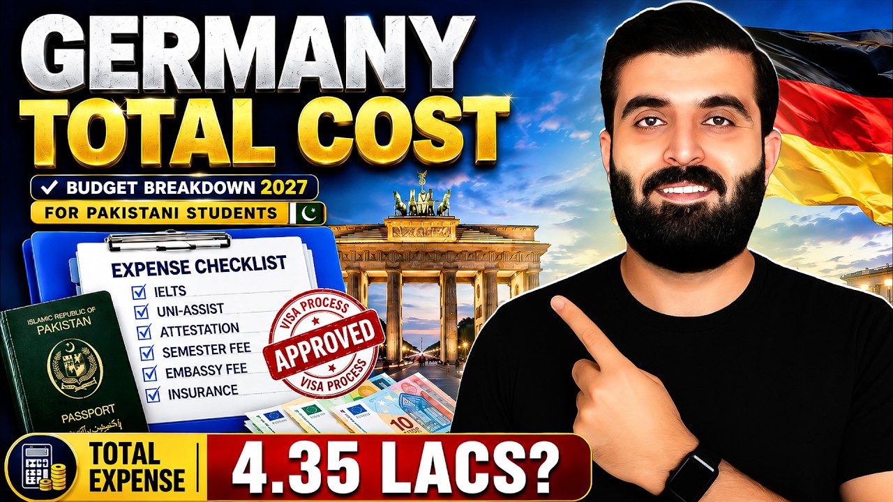 Студенческая виза в Германию 2027 🇩🇪 | Полный расчет бюджета для студентов из Пакистана