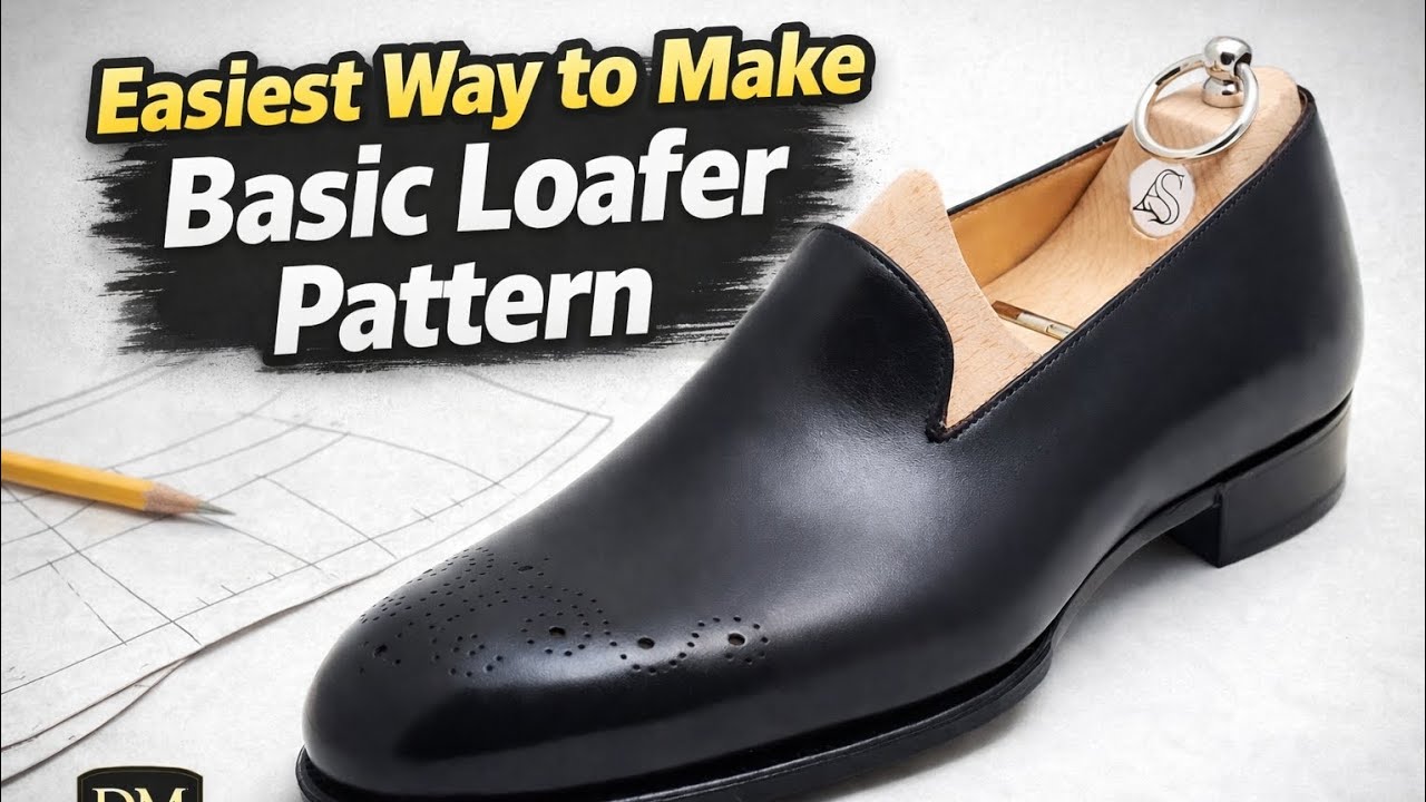 How To Draft a Basic Loafer Pattern Step by Step For Beginners: Part 1