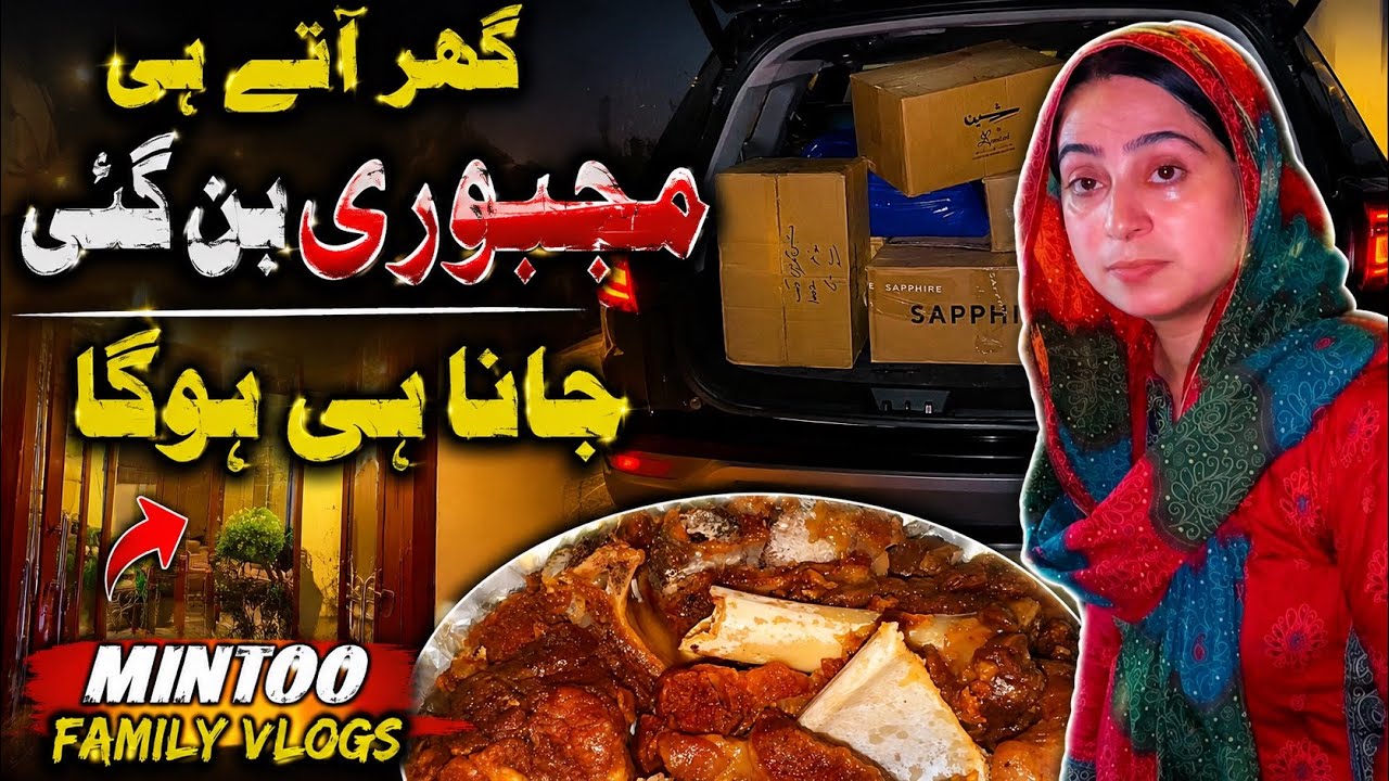 Ghar Aty Hi Majboori Ban Gayi 😱 Jana Hi Hoga! | Mintoo Family Vlogs