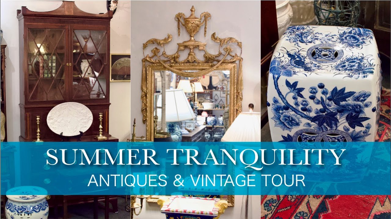 Antique Luxury Home Interior Design Shopping + Vintage Jewelry! Slow Living Summer 2023 Walking Tour