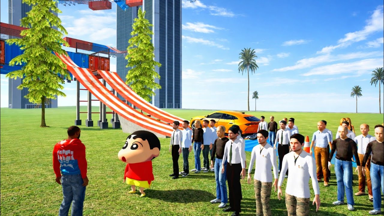 শহর কাঁপানো চ্যালেঞ্জ! ফ্রাঙ্কলিন Vs শিনচ্যান 🚘 Franklin Vs Shin-chan | Indian Bike Driving 3D 