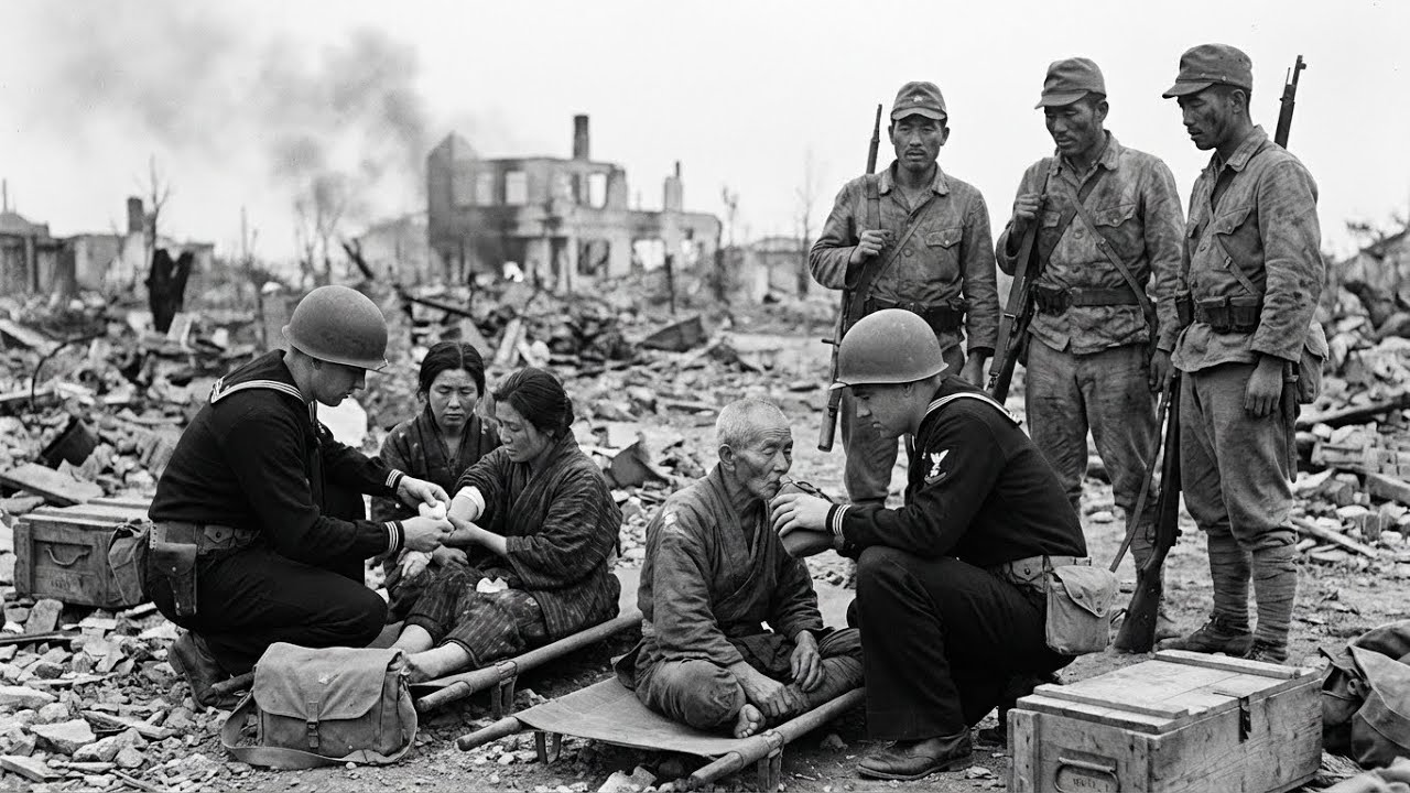 Japanese Soldiers Surprised When American Corpsmen Treated Wounded Civilians | EntireWorld WW2