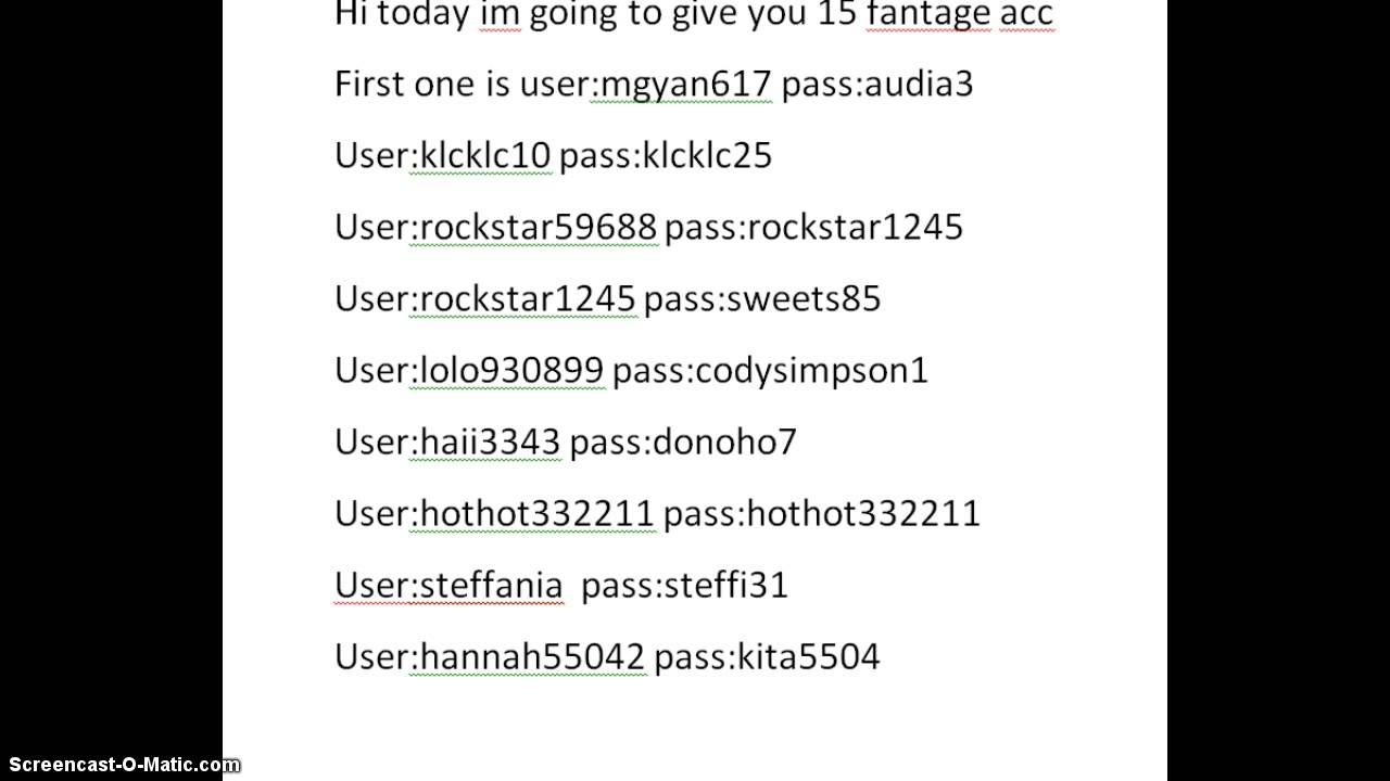 15 fantage accounts