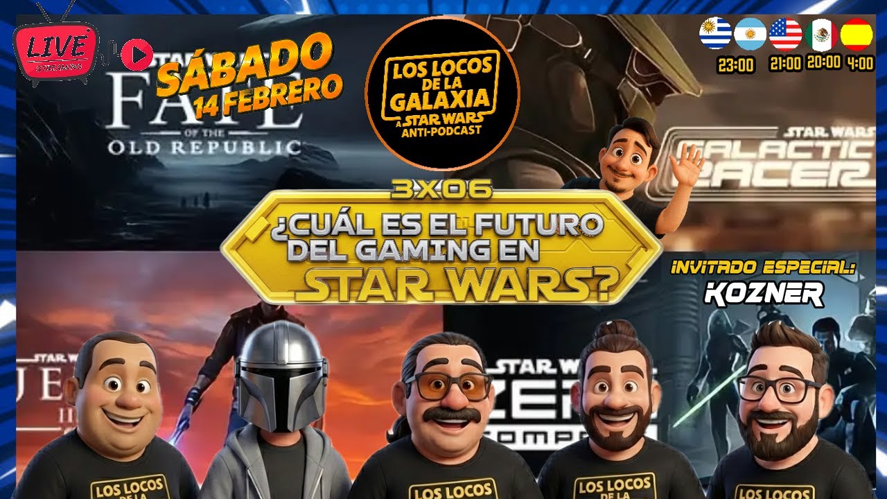 LOS LOCOS DE LA GALAXIA 3X06 | EL FUTURO DE STAR WARS EN VIDEOJUEGOS FT.KOZNER