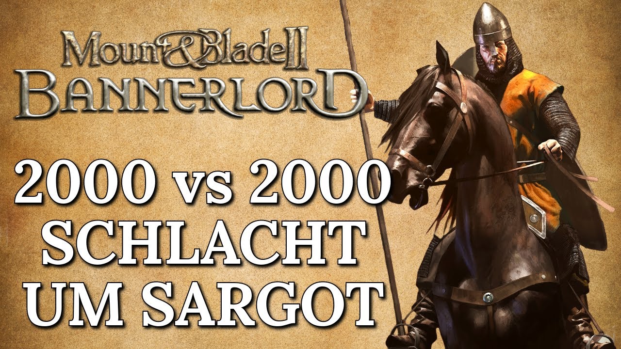Epische Schlacht in Mount and Blade 2 Bannerlord | 2000 VS 2000 Die Befreiung von Sargot!