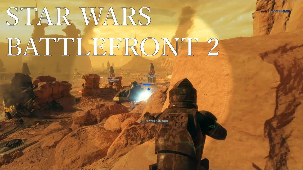 Star Wars Battlefront 2 - Galactic Assault - Geonosis - Clone Sniper & Leia Gameplay (No Commentary)