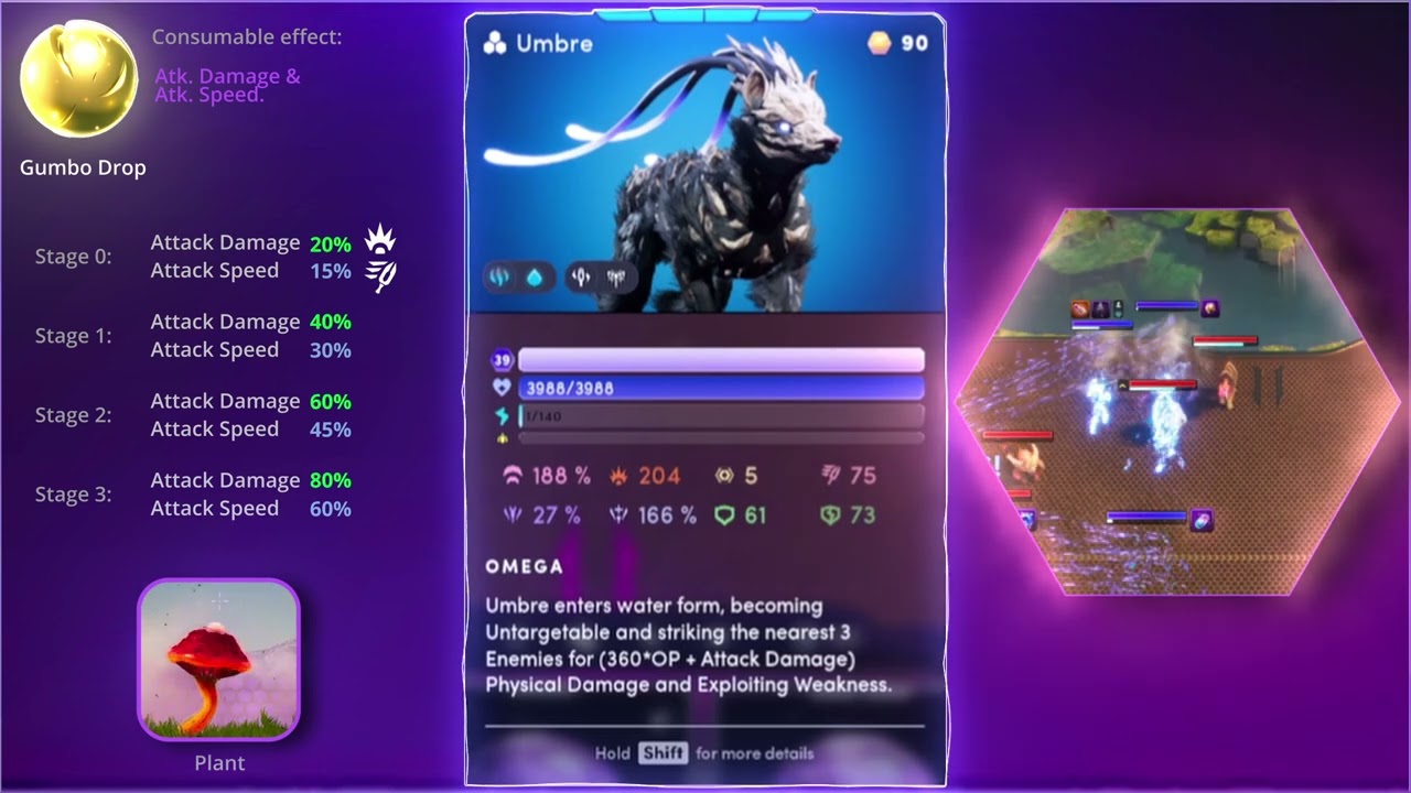 Illuvium Consumables: Boost Umbre with Gumbo Drop!
