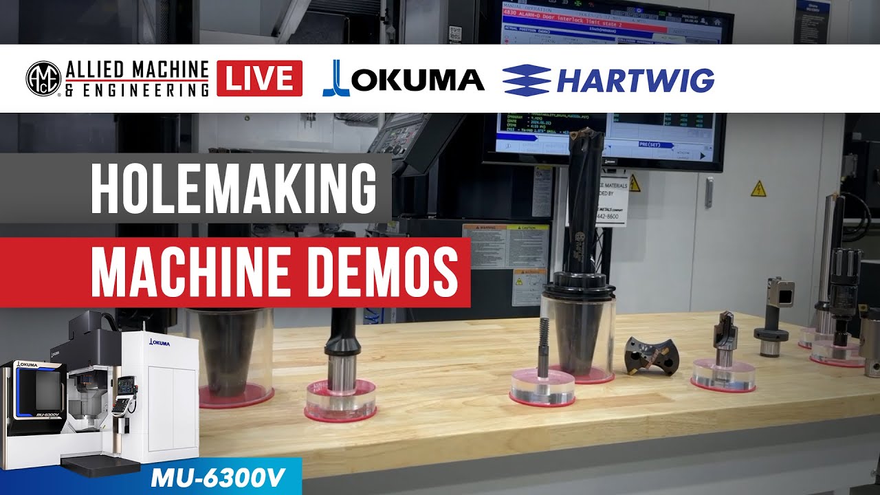8630 Alloy Steel - Holemaking and  Hole Finishing Machine Demos