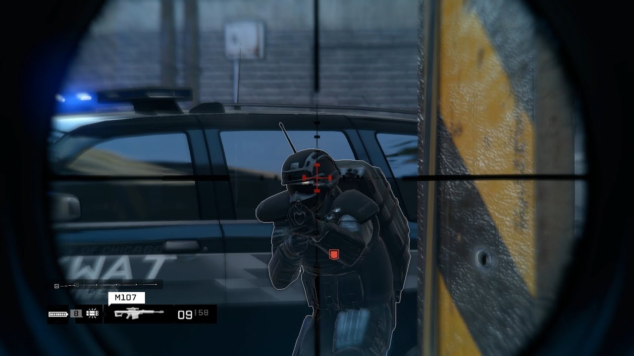 Watch Dogs Police Shootout + Intense 5 Star Wanted Level Escape