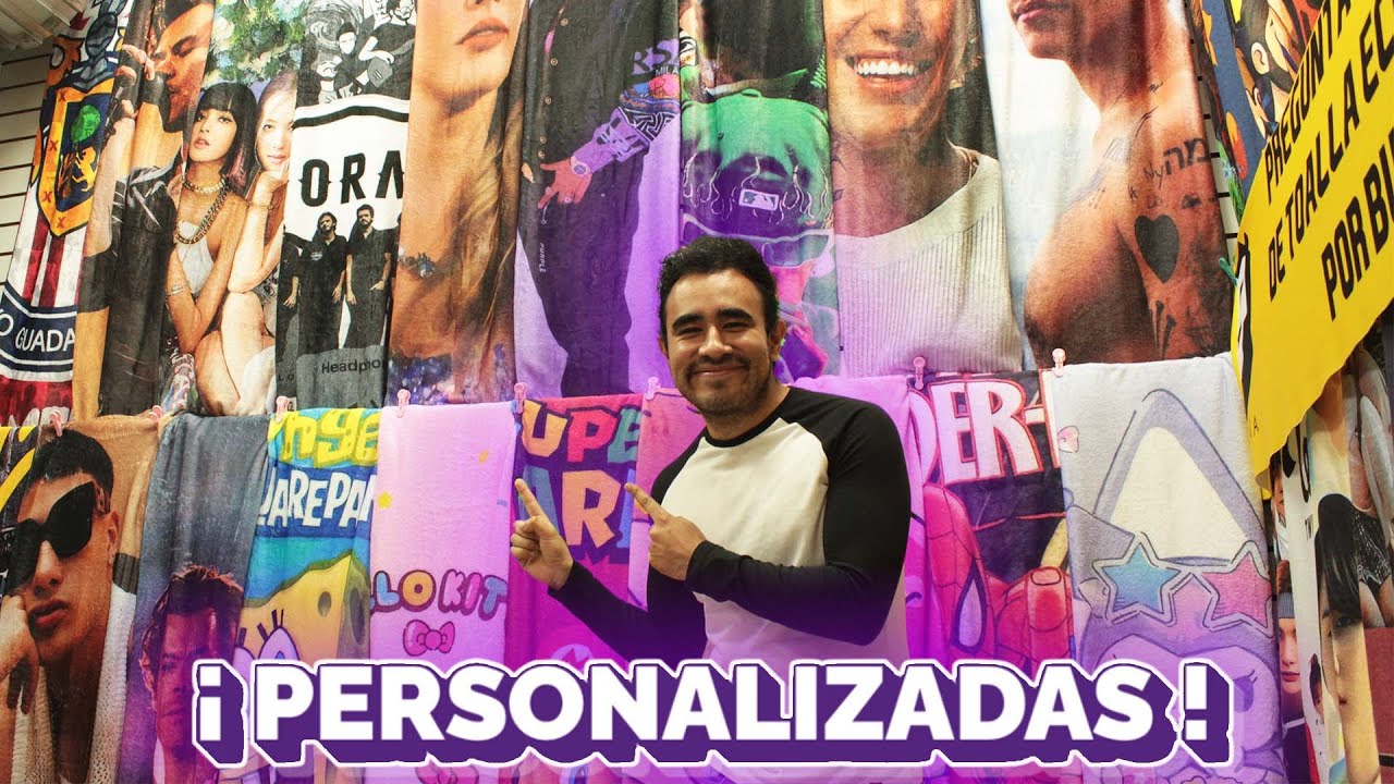 TOALLAS Y FRAZADAS PERSONALIZADAS ⭐ en Plaza Izazaga 38 | Mayoreo