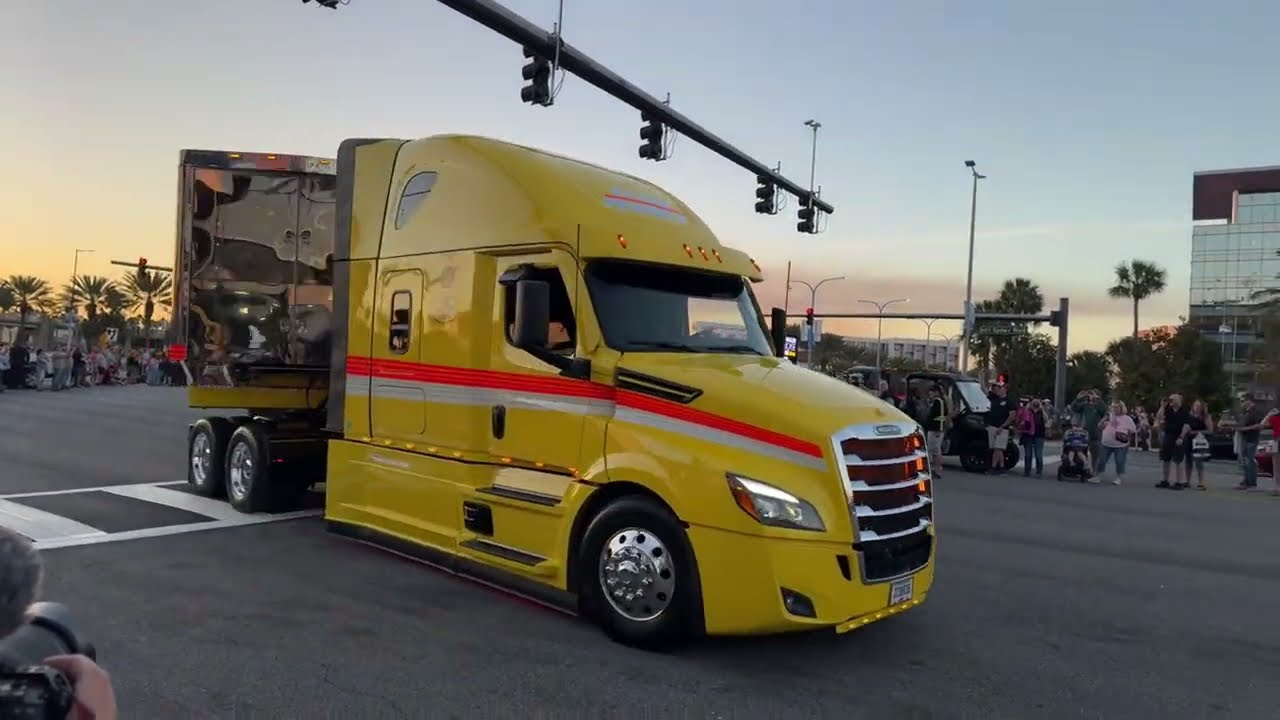 Daytona 500 hauler parade! #nascar #daytona500