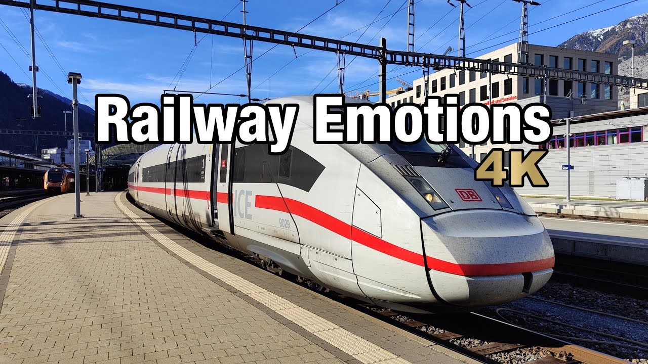 🚆 4K Highspeed train ride from the Alps to the north sea (Switzerland | ICE Chur - Zurich (Hamburg))
