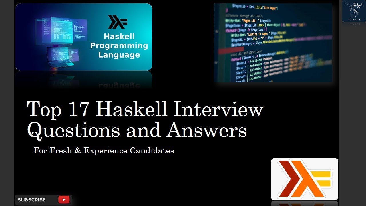 Haskell Interview Questions and Answers | Haskell Language Interview Top 17 Q&A for Success