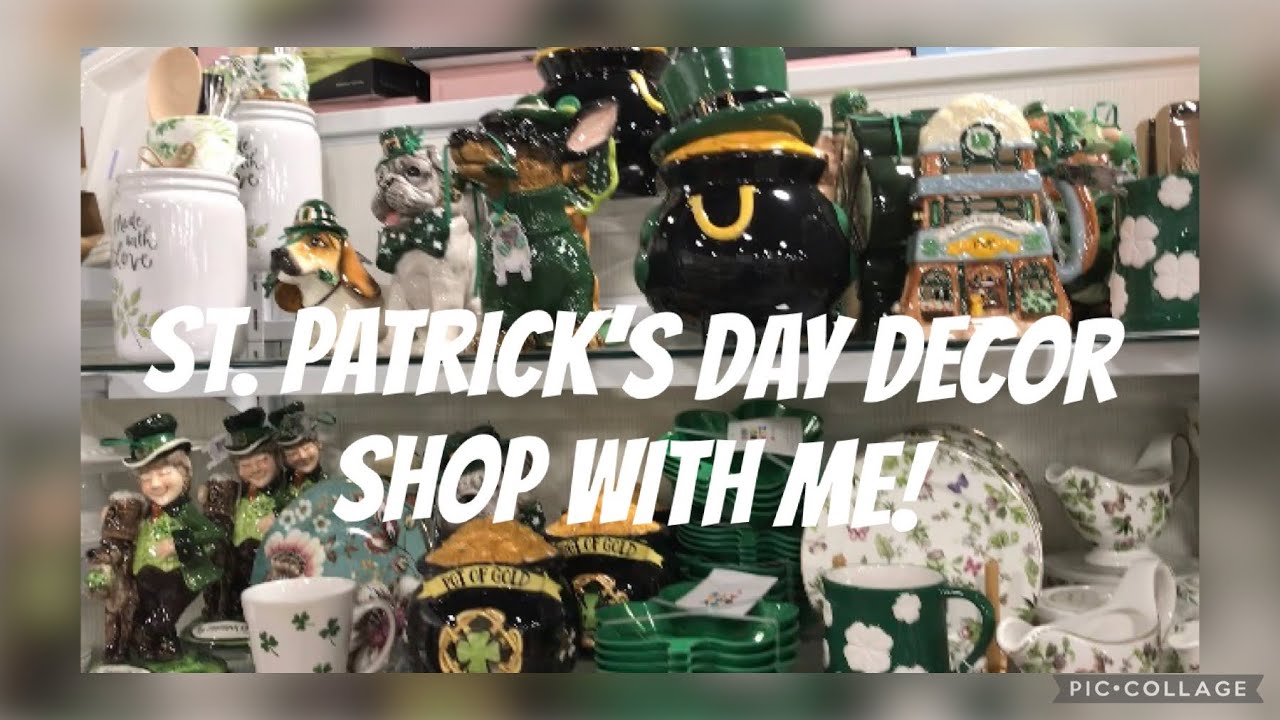 Homegoods,Hobby Lobby & more! St. Patrick’s Day Decor! Shop with me!