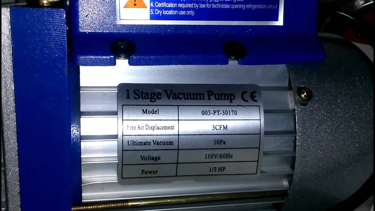 EBay vacuum pump $50 micron test
