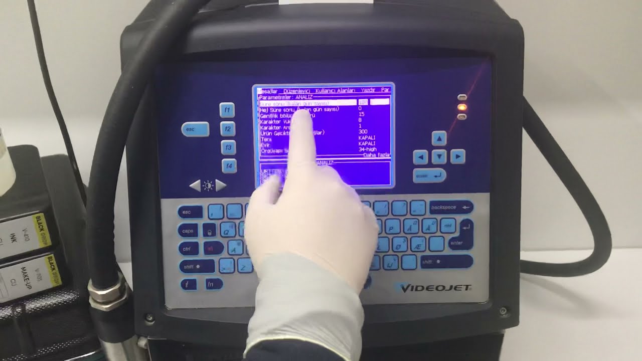 VİDEOJET 1000S OTOMATİK TARİHLİ MESAJ YAZMA #videojet#inkjet#inkjetprinter#tarihkodlama