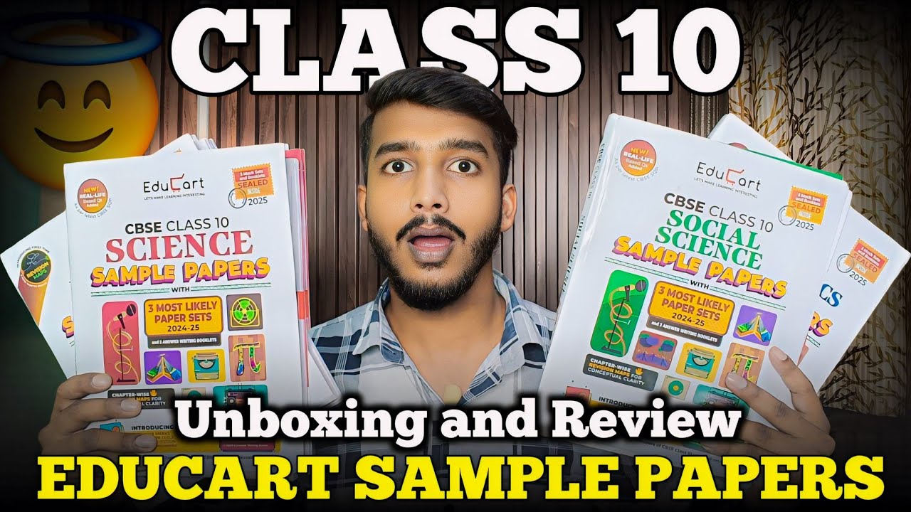Educart Sample Papers Class 10 2025 📦 | In-depth Review & Unboxing ✨ | CBSE 2025 Exams