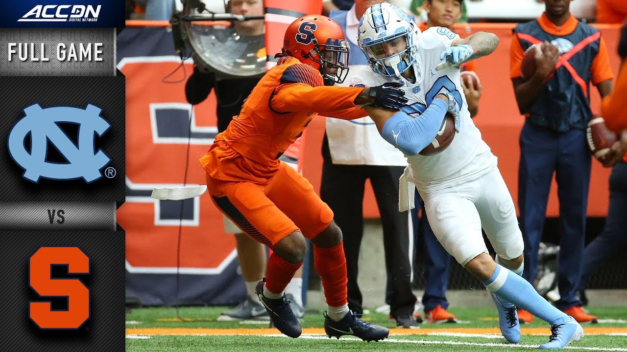 North Carolina vs Syracuse Full Game | 2018 ACC Football