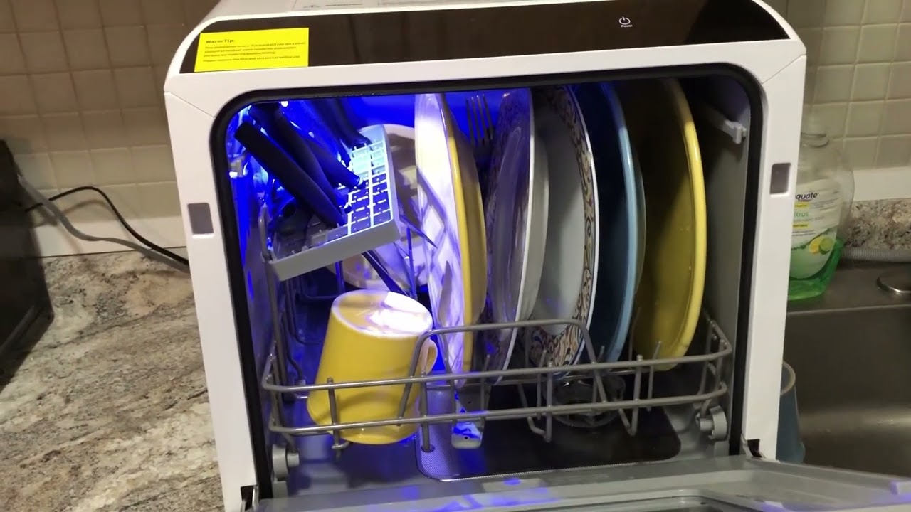 ecozy Portable Dishwasher Countertop Dishwasher. Purchase At Amazon Link in Description!