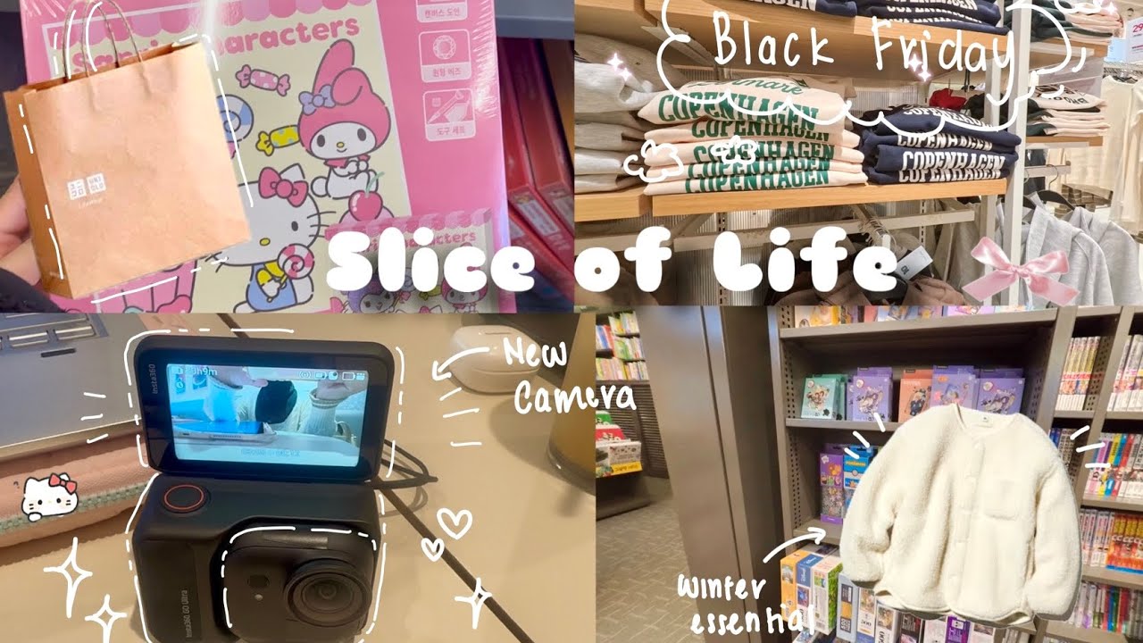 Slice of life 📸🛍️: Unboxing Insta360 go Ultra!, café, Black Friday, winter essentials, mini haul 