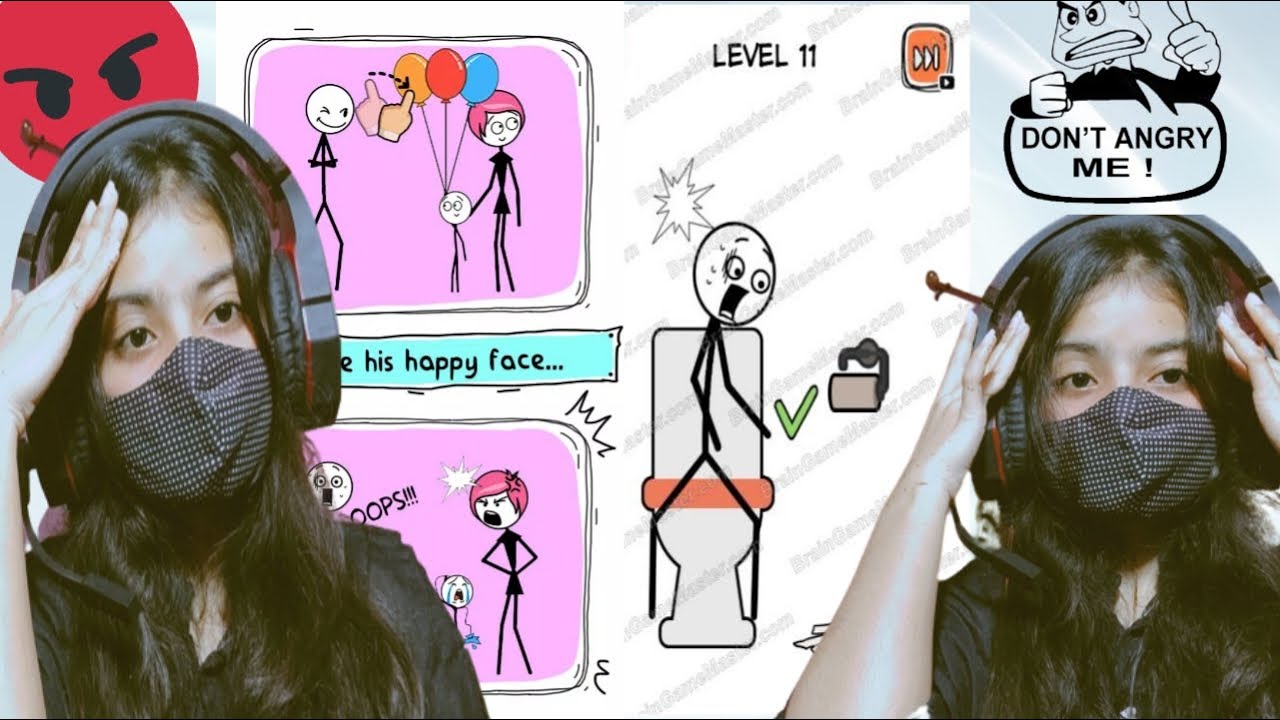 Make Me Angry  : 😂can you? Stickman style Brain Puzzle - Fails walkthrough | Android ios|