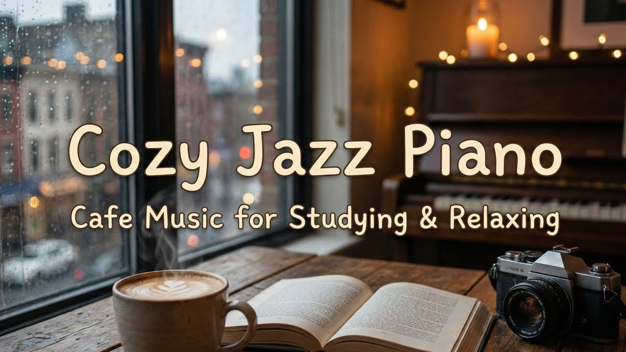 Cozy Jazz Piano Cafe ☕ Relaxing Music for Studying, Work & Focus