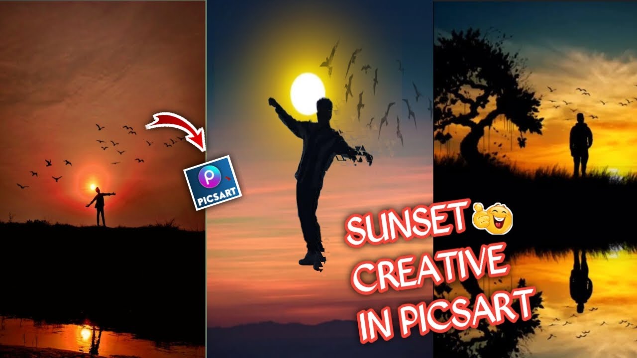 Sunset Photo Editing Creative In PicsArt ✅(FEEMI EDITOR)|PICSART❤️|Sunset Editing Kaise Karen🤔