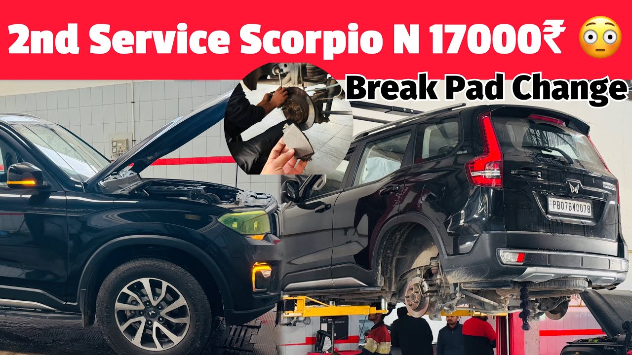 2nd Service Scorpio N 17000₹ Cost | Break Pad Change | Vijay gujjar vlogs 