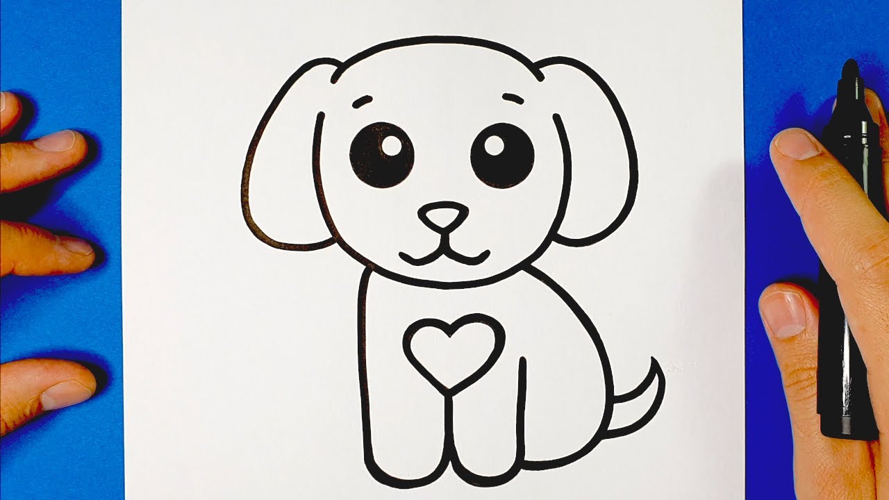 COMMENT DESSINER UN CHIEN MIGNON - TUTORIEL DE DESSIN