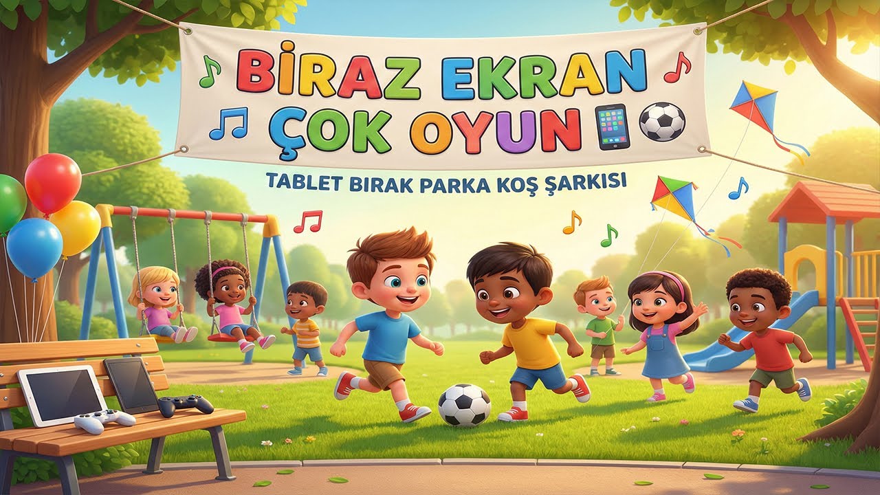 Biraz Ekran Çok Oyun 📱⚽ Tablet Bırak Parka Koş Şarkısı