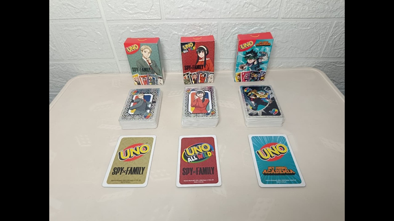 unboxing mainan Happy Meal UNO x Anime periode 1 (27 Februari 2026)