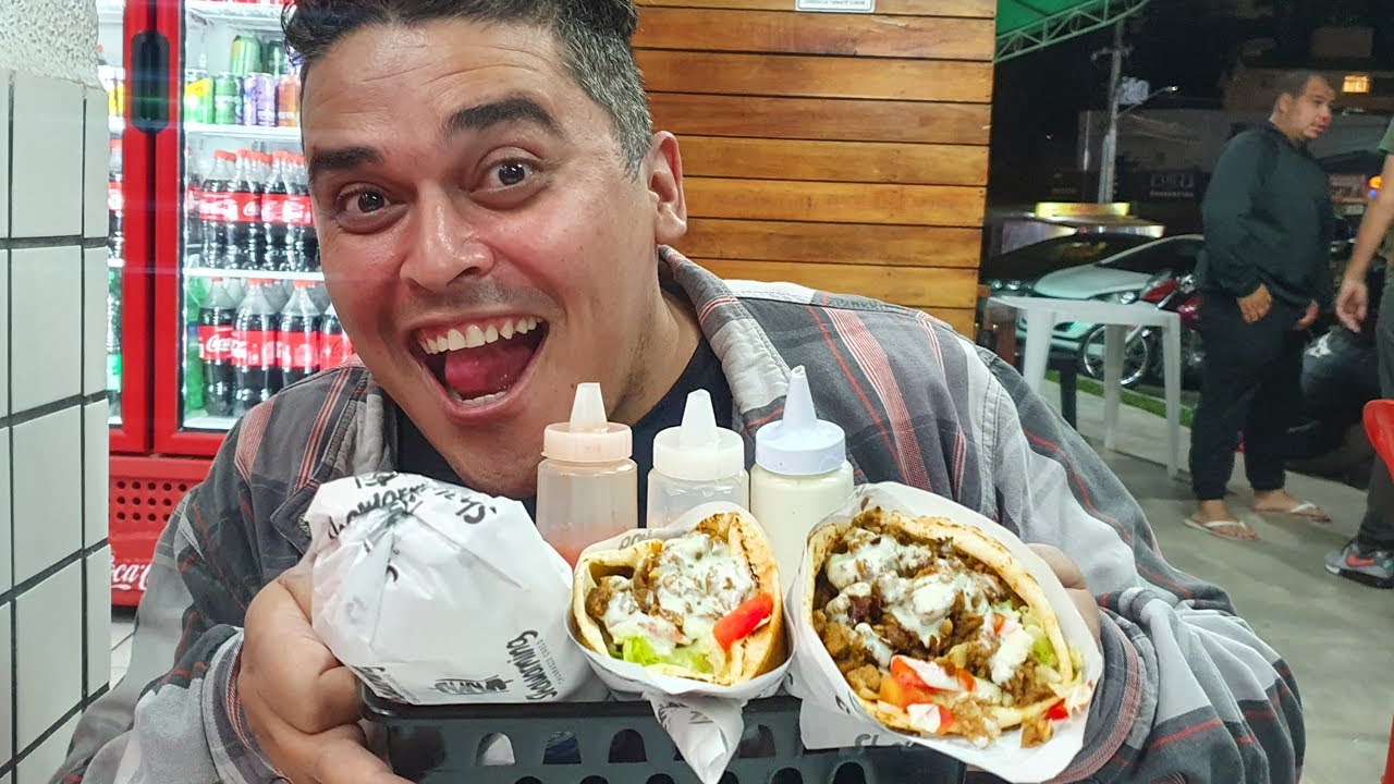 SHAWARMA GIGANTE e CHURRASCO GREGO NA BAGUETE - Shawarming