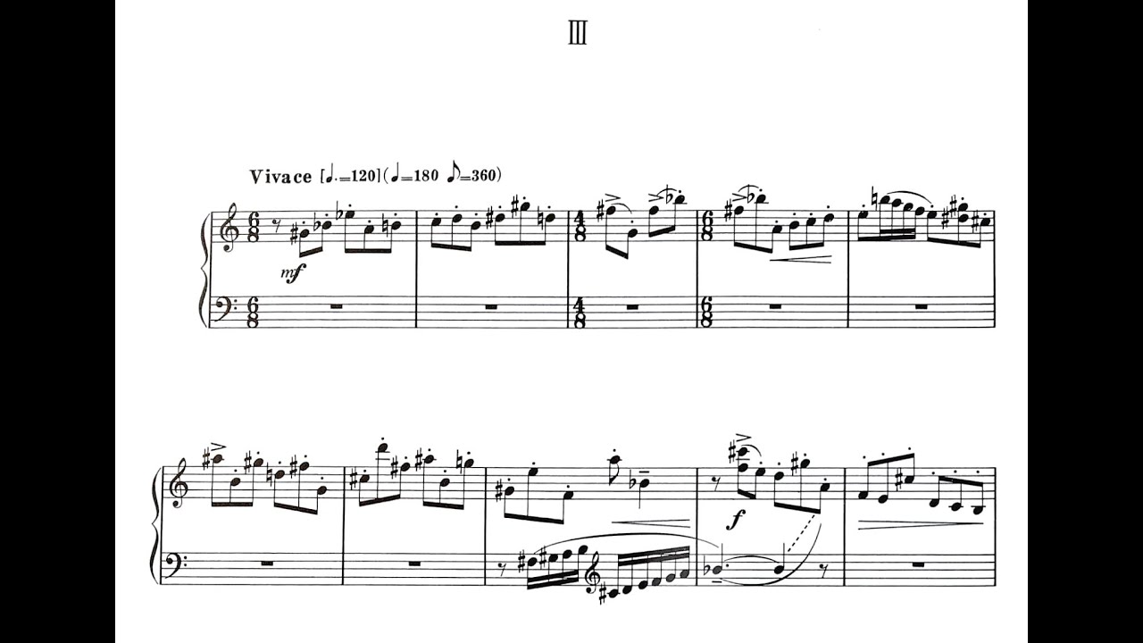 Akira Miyoshi:  Etude en forme Sonate III   三善晃：ソナタ形式による練習曲 III
