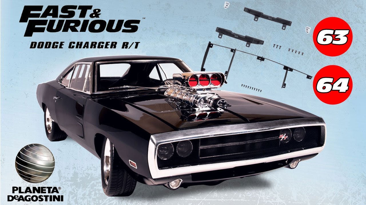 DODGE CHARGER R/T - N° 63 64 -  ESCALA 1/8 - PLANETA DEAGOSTINI