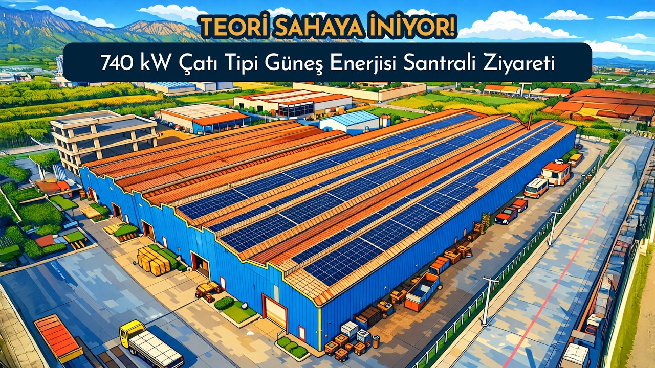 Teori Sahaya İniyor! 740 kW Çatı Tipi Güneş Enerji Santrali Ziyareti