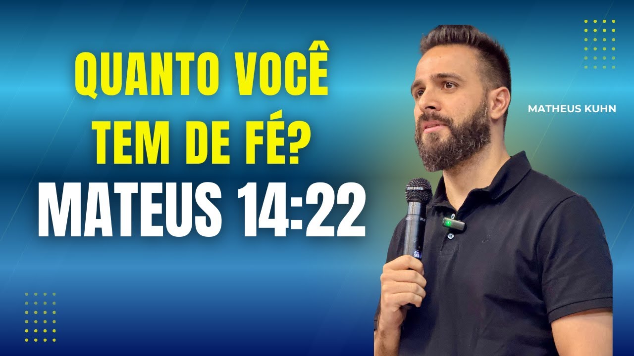 PREGAÇÃO - JESUS ANDA PELAS AGUAS (MATEYS 14:22)