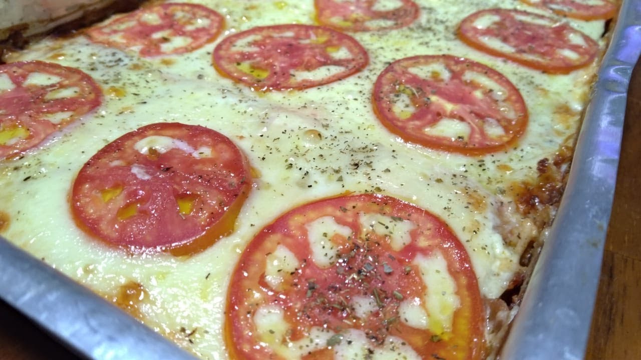 PIZZA DE PÃO DE FORMA NO FORNO - MUSSARELA -  PRESUNTO - Receitas da Nizinha