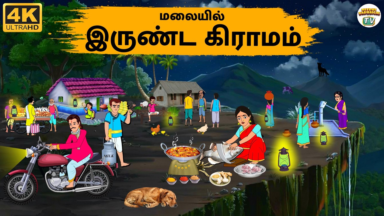 Tamil Stories - Dark Village in the Mountain - Needhi Kadhaigal Tv - 336 | Moral Stories