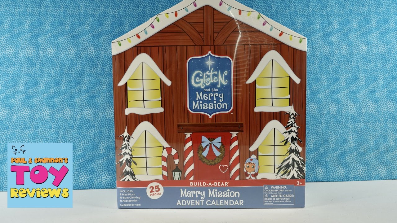 Build A Bear Workshop Glisten Merry Mission Advent Calendar Unboxing | PSToyReviews