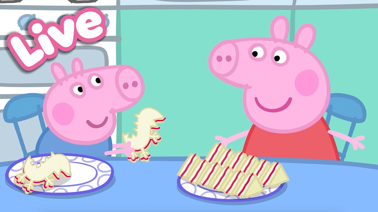 🍎 Peppa Pig Best Bites LIVE! 🐷 Peppa’s Food & Cooking Moments |  Tales Full Episodes 24/7